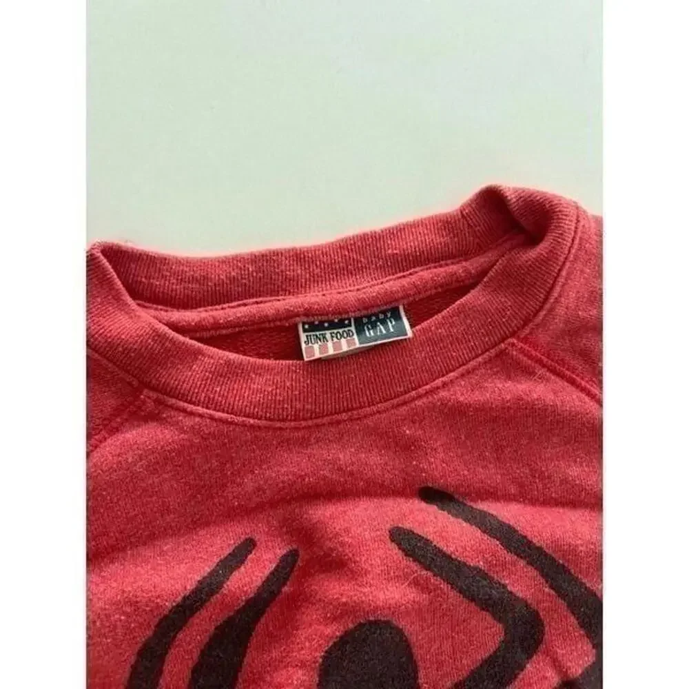 GAP‎ JUNK FOOD BABY SPIDER MAN RED SWEATSHIRT SIZE 2 YEARS